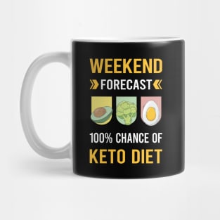 Weekend Forecast Keto Diet Ketogenic Ketone Ketosis Mug